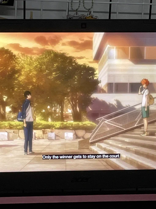 HQ for my cardio company.  watch me get fit with haikyuu  