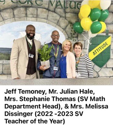 JTemoney's tweet image. Congratulations Mr. Julian Hale!! Yesterday he was named the 2023 - 2024 Spring Valley High School Teacher of the Year! I know he will continue to represent our school and the profession very well.  #MagnificentMathTeacher #VikingPride #StrongerTogether