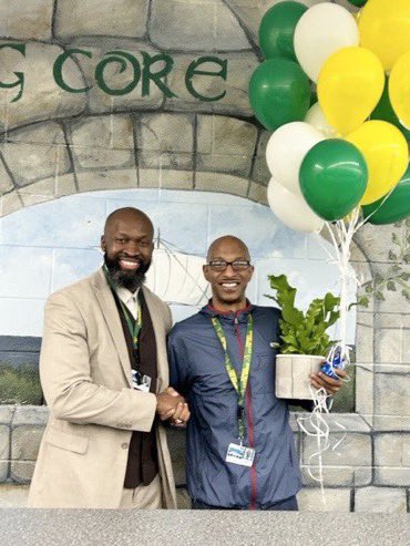 JTemoney's tweet image. Congratulations Mr. Julian Hale!! Yesterday he was named the 2023 - 2024 Spring Valley High School Teacher of the Year! I know he will continue to represent our school and the profession very well.  #MagnificentMathTeacher #VikingPride #StrongerTogether