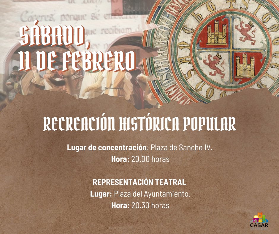 aytocasar's tweet image. RECREACIÓN HISTÓRICA 

#SanchoIV
#Privilegio
#Recreacion
#HistoriaReiss 
#CasardeCaceres 
#Extremadura