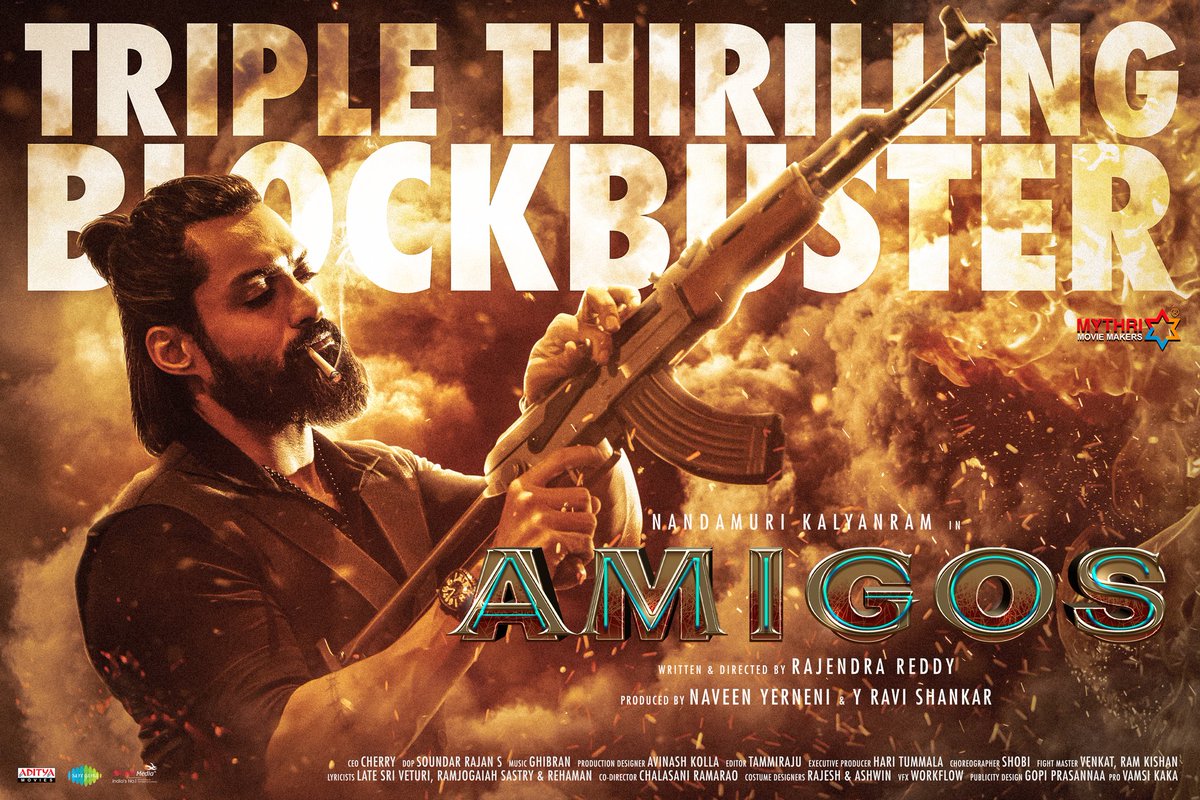 Congratulations @NANDAMURIKALYAN anna !!
For triple thrilling blockbuster..
Director #RajendraReddy...and @MythriOfficial 💥💥🔥
@AshikaRanganath
#BlockBusterAmigos