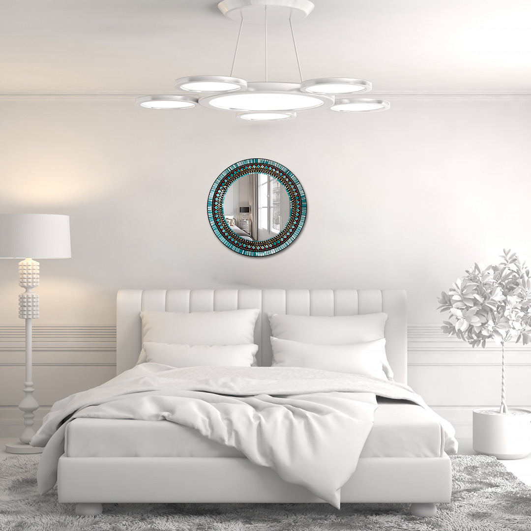 homegift_wareH's tweet photo. 24" Round Mosaic Mirror for your Bedroom, Bathroom, or Living Room! It's a handcrafted decorative mosaic in teal, turquoise, white, orange, red, and yellow with reflective qualities to reflect light and add extra sparkle.
https://t.co/AT5BKsCNCO
 #handcrafted #decor #handmade https://t.co/58dRjd1rAa