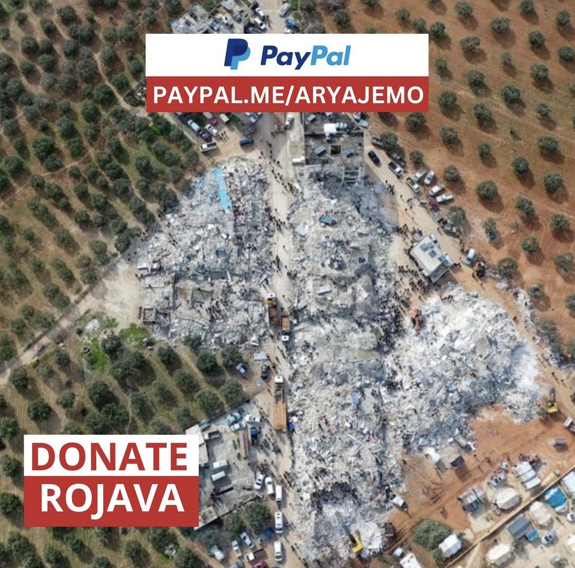 The situation in Rojava’s Afrin and Jindres is bad and they are in desperate need of help. 

<a href="/aryajemo/">aryajemo</a> is sending help there. 
Please donate here: 

paypal.com/paypalme/aryaj…