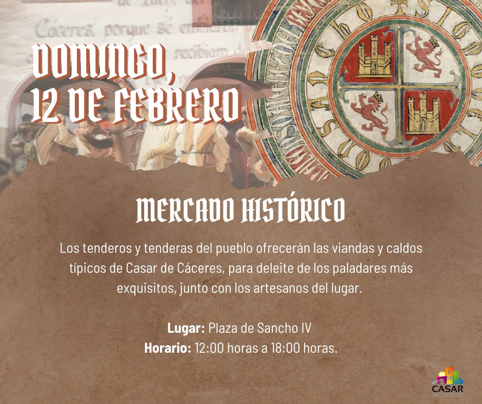 aytocasar's tweet image. IX Semana del Privilegio Histórico

#privilegio
#SanchoIV
#casardecaceres
#extremadura