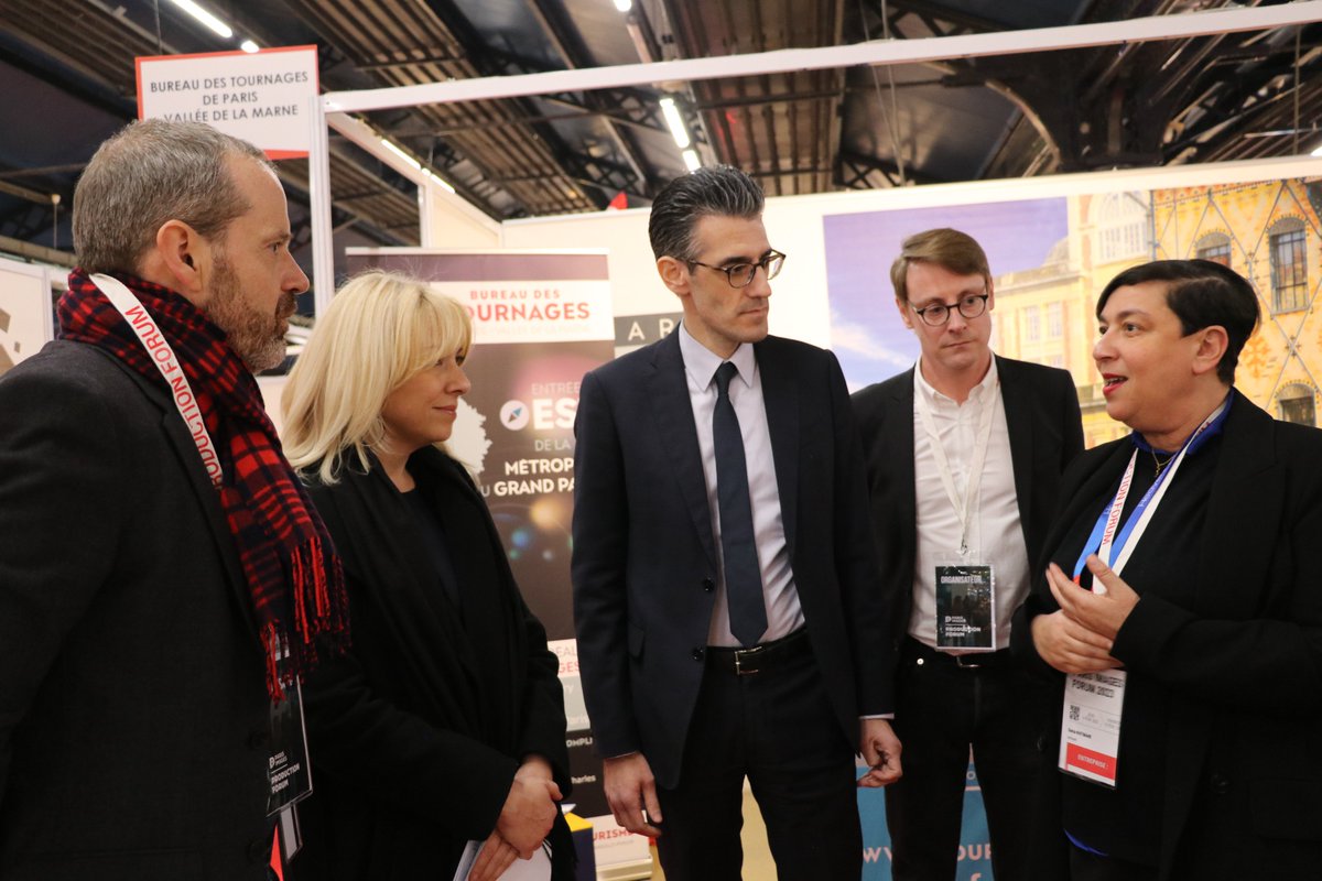 Jeudi 9 février, <a href="/FloPortelli/">Florence Mosalini Portelli</a> <a href="/Jeremy_Redler/">Jérémy Redler</a> et <a href="/fdemas/">François Demas</a> ont rencontré les #exposants du #PIPF23. La Région <a href="/iledefrance/">Région Île-de-France</a> est la première collectivité financeuse du #cinema  et de l’#audiovisuel en France, avec 59 long-métrages de cinéma aidés cette année.
@RemiBergues