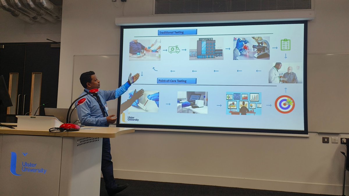 MengyuanWang4's tweet photo. Very interesting speech: "Biosensors powered by AI for point-of-care diagnostics"
Presenting by Towfeeq Fairooz, School of Engineering, Ulster University

@UlsterUniAi “AI in Health workshop” @UlsterUni
#AI #Health https://t.co/jTc1auKMzT