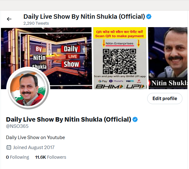 NSO365's tweet photo. सभी मित्रो को बधाई, आप का अपना लाइव शो अब ट्विटर पर वेरिफाइड हो चुका है, ये आप सबका ट्वीटर अकाउंट है और इस से लगातार जनता की आवाज़ उठाई जाती रहेगी, आप सभी मित्रो के सहयोग और प्यार के लिए हम सब आभारी हैं 🙏

Thanks a lot @elonmusk for buying @Twitter and saving the planet https://t.co/EA4WSSnN4D