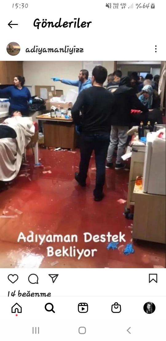 ArzuAvAnimus33Q's tweet photo. Adıyaman hastanesi doktor ilaç ekipman lazım... #depremAdıyaman https://t.co/4wqC28ZkZs