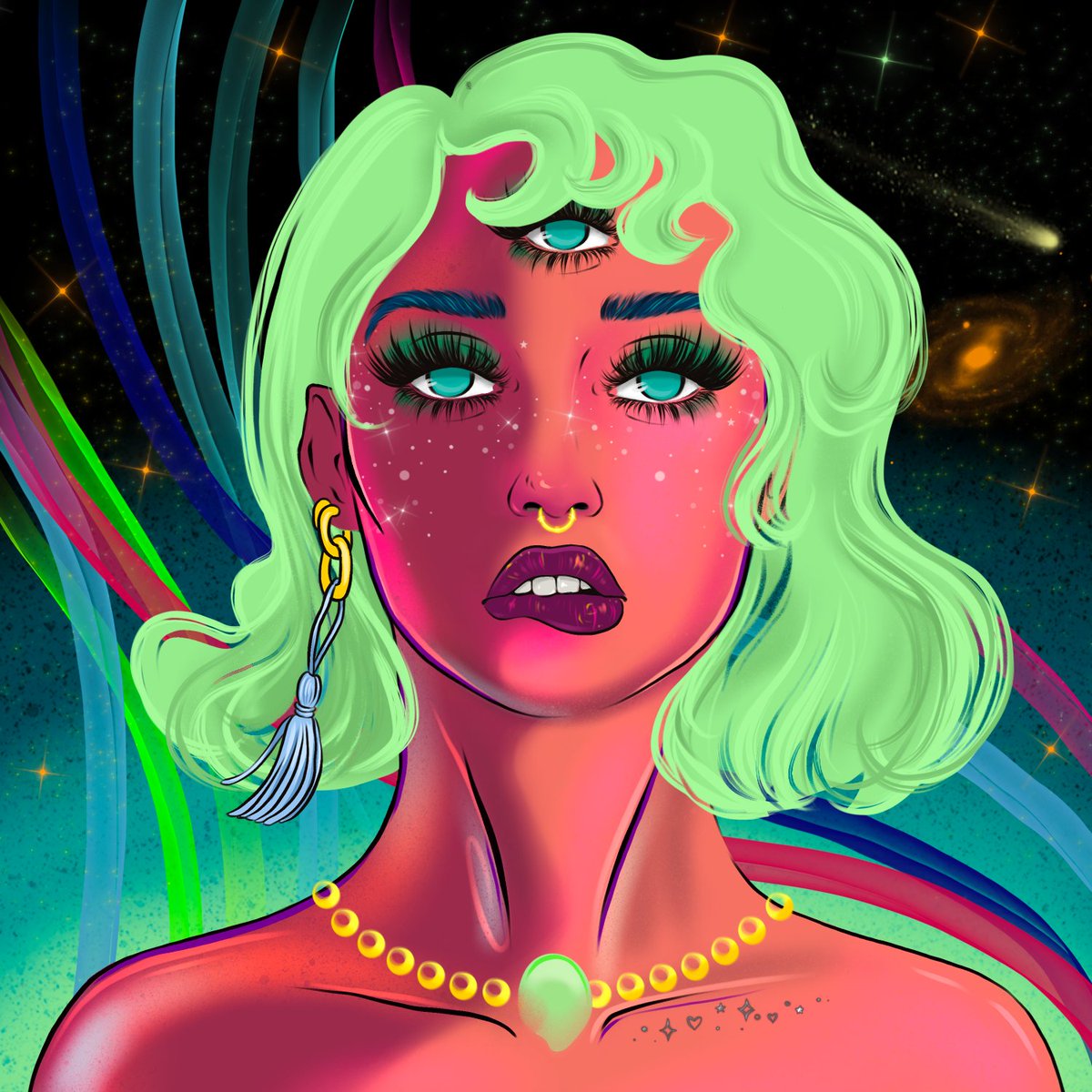 PowerOfWomenArt's tweet photo. Happy Friday from us &amp; our friends at @SisterOfSaturn, who are giving the POW family the chance to win 25 pre-sale spots for their upcoming mint! 🪐⚡️🪐⚡️🪐

POW holders - Head to the collabs channel in our Discord to claim yours! 🪐 https://t.co/PMwZs0sbZc