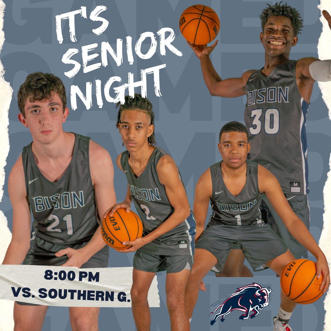 Last ride at home tonight for the seniors! Senior Night is tonight vs. Southern Guilford! #bisonpride