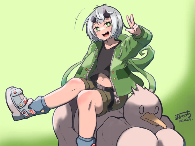 絵師仲間のオリキャラたちを描いたよ 