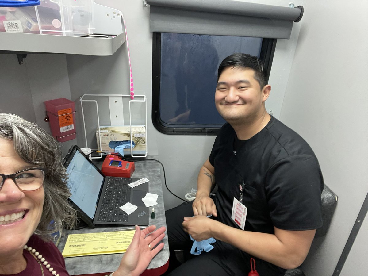 Starting my day <a href="/WjhsNc/">West Johnston High School</a> with the <a href="/BloodConnection/">The Blood Connection</a> and this former <a href="/TheOfficialCvHS/">Cleveland High NC</a> #Ram. Started giving when I was in HS. Kinda sad this will be my last HS Blood Drive. #Retirement2023