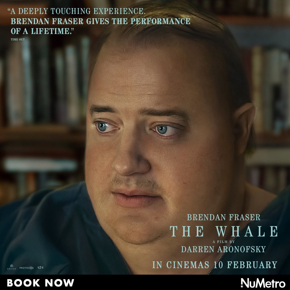 numetro's tweet photo. Get your tickets to witness this "deeply touching experience" in select #NuMetroVIP cinemas. 'The Whale' is now showing ⭐
BOOK NOW >> https://t.co/OZameybAkv 

#TheWhale #NuMetro #Awardwinner #NowShowing https://t.co/heJM4bNe9S