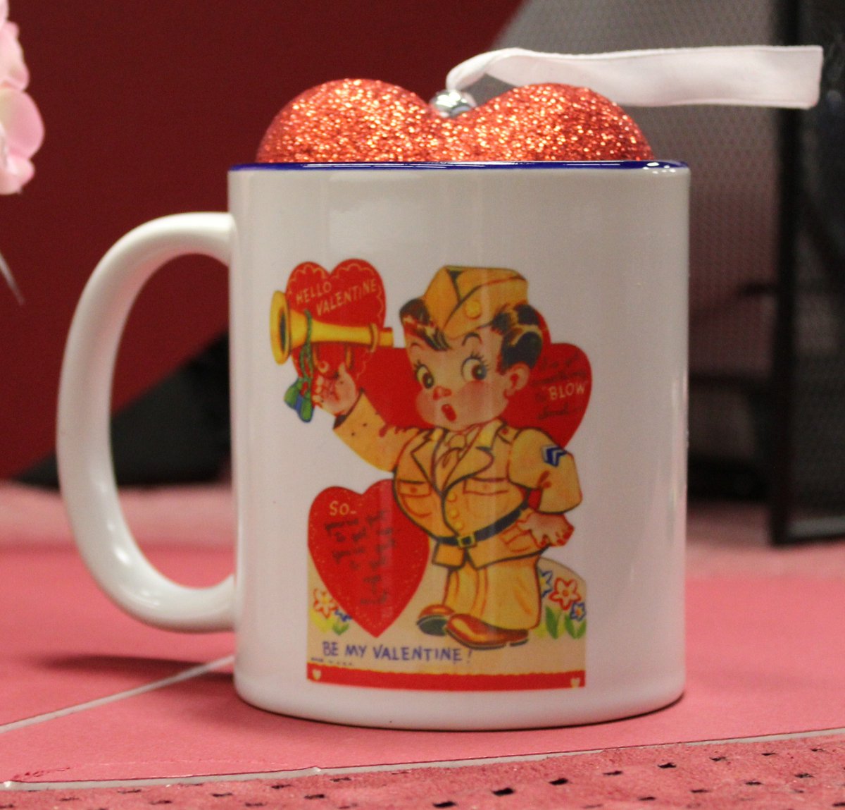 Isn't this vintage valentine mug cute? You can make your own at Bradley's!