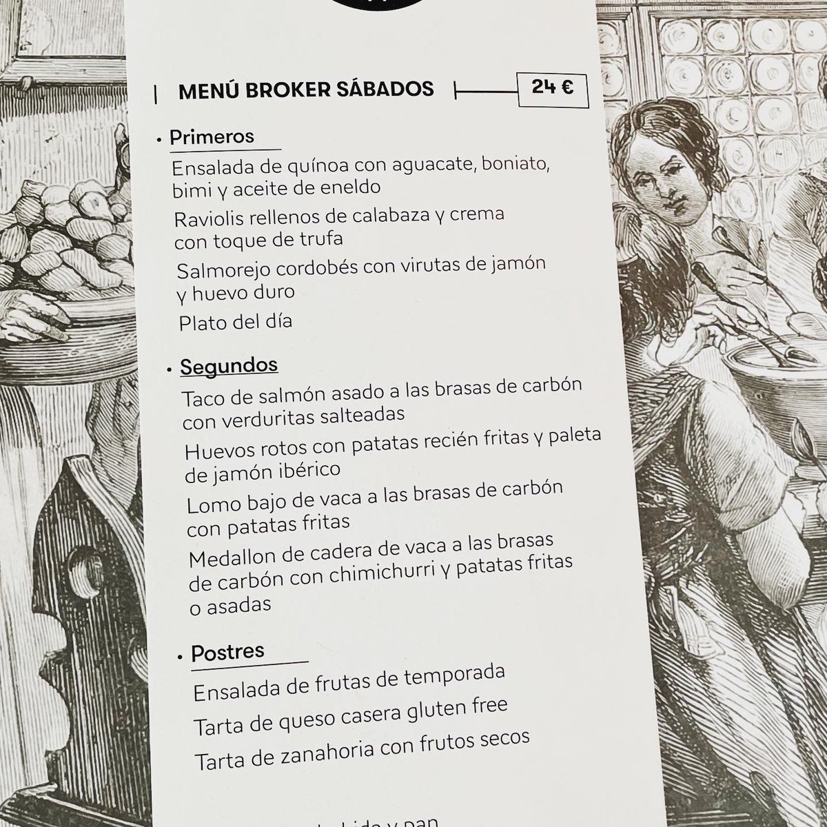 Broker_madrid's tweet photo. Informaros que hemos puesto en marcha un menú de sábados con varios platos de la carta y un plato del día que mañana será Garbanzos tradicionales con choricitos a las brasas de carbón. Una delicia para un sábado de febrero! https://t.co/LElS9sGBaX