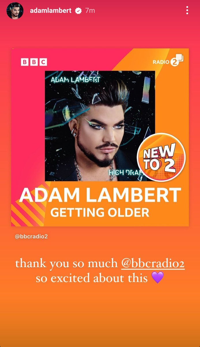 AdamL_Daily's tweet image. 📻|#GettingOlder by @AdamLambert has been added to the BBC Radio 2 playlist! #HighDrama

"thank you so much @BBCRadio2, so excited about this 💜"

instagram.com/p/CofXFUZIwBR