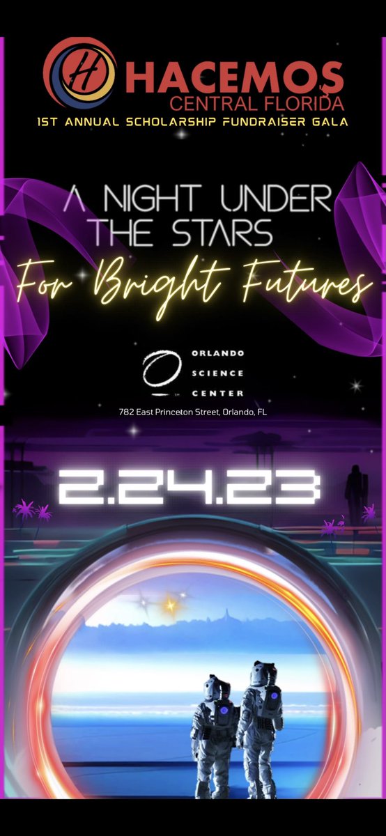 Come be a part of something GREAT! HACEMOS of Central Florida is hosting our very 1st ANUAL FUNDRAISE GALA EVENT! Your support matters and makes a difference!