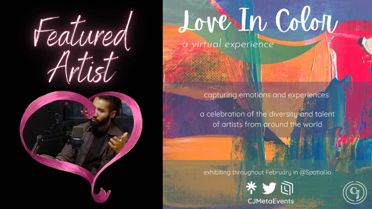 CJMetaEvents's tweet photo. Attention art lovers 🎨 

Get ready to be inspired by the stunning works of @bl0ckstone 
 
A world builder and romantic to his core, Bl0ck one of our featured artist at the #LoveInColor Gallery 💛

Join us: https://t.co/feWyRMvlIR https://t.co/BipFaH4S8h