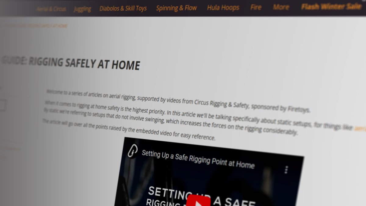 Ever wondered about rigging your hoop or silks at home? Read the first article in our new series about rigging on just that question.

bit.ly/3Xo83qW 

Now with the Circus Rigging &amp; Safety team's expert video explainer.