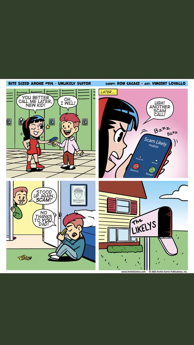 Can we just talk for a second about how brilliant @Rawnzilla and @Vincredible_23's work on #BiteSizedArchie is? So hilarious. @ArchieComics