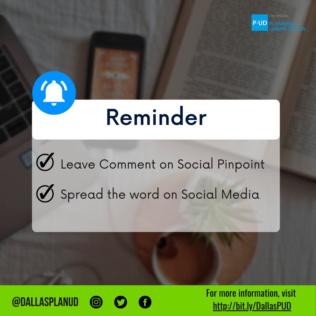 dallasplandev's tweet photo. Today is a great day to provide your feedback on the future land use in Dallas. https://t.co/XIuCfuIq7K
-----
Hoy es un gran día para brindar sus comentarios sobre el futuro uso de la tierra en Dallas.
https://t.co/XIuCfuIq7K
#dallasplanud #planwithpud #forwarddallas https://t.co/qZseDhOd2N