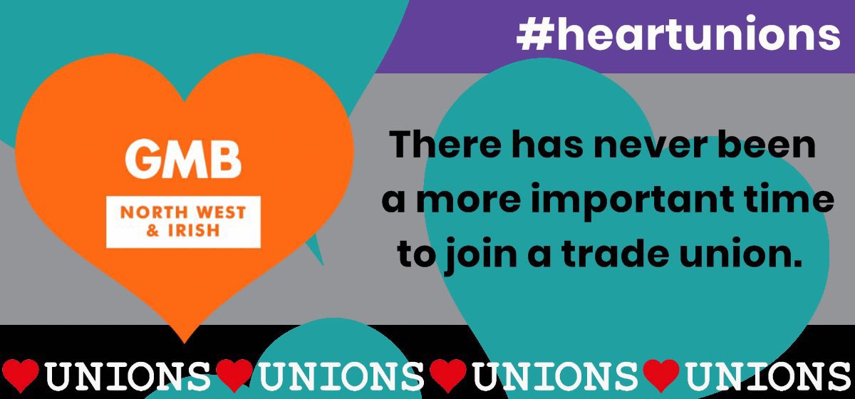 13th-19th February is @TUCNorthWest #heartunion week let’s get involved and celebrate the great work @gmbnwi branches are doing ! @PaulMaccaGMB @gmbbolton23 @84Gmb @GMBTrafford @gmbx39 @OPS1GMB