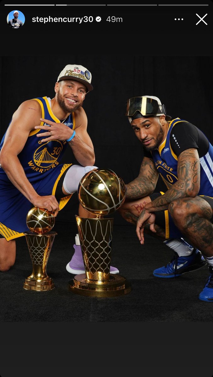 NBCSWarriors's tweet photo. Steph welcomes GP2 back to Dub Nation 💙

(via @StephenCurry30 / IG) https://t.co/LshOeBV1hW