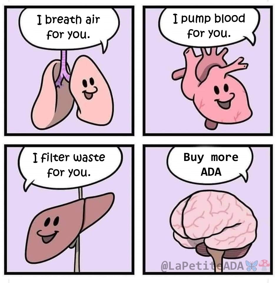 LaPetiteADA's tweet photo. #Crypto #CryptoInvestor #cryptomarket #Cardano #CardanoADA $ADA #CardanoCommunity 🦋🍄

My physician: "Listen to your body"
My body: https://t.co/q8og91j56C