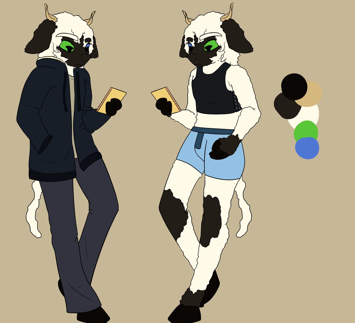Myself as my autistic special interest (Sheep!). This one specifically is a Black Nosed Valais. I have heterochromia and a coloboma, hence the eyes being how they are
☆
○
☆
○
#furry #sheep #fursona #art #oc #illustration #furryart