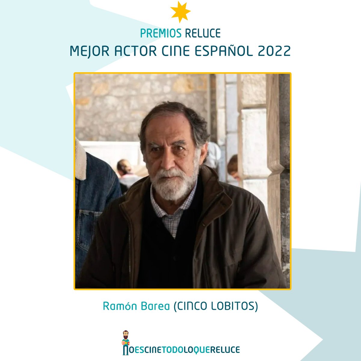 noescinetodo's tweet photo. Y el premio 𝗠𝗘𝗝𝗢𝗥 𝗔𝗖𝗧𝗢𝗥 𝗖𝗜𝗡𝗘 𝗘𝗦𝗣𝗔Ñ𝗢𝗟 2022 en los #PremiosReluce es para...
Ramón Barea (#CincoLobitos), cuya grandeza es saber mantenerse en 2º término cuando toca darle protagonismo a las mujeres, sin descuidar la importancia de los detalles que le definen https://t.co/MFrbQYEOpm