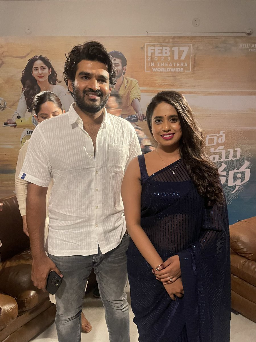 SahajaPonnala's tweet photo. Vinaro bhagyamu vishnu katha ❤️
Releasing Feb 17th 
@Kiran_Abbavaram @TKiranabbavaram @Actor_KA_ @KAFanBoy 

#kiranabbavaram #sahajaponnala #patasmanjula #10tv #movieupdates #newsanchor https://t.co/J06ruNEiUj