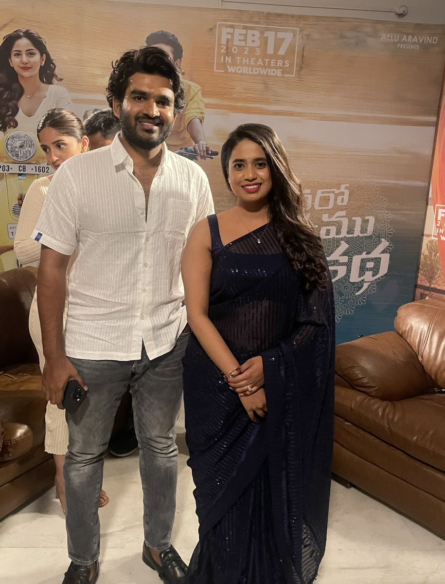 SahajaPonnala's tweet photo. Vinaro bhagyamu vishnu katha ❤️
Releasing Feb 17th 
@Kiran_Abbavaram @TKiranabbavaram @Actor_KA_ @KAFanBoy 

#kiranabbavaram #sahajaponnala #patasmanjula #10tv #movieupdates #newsanchor https://t.co/J06ruNEiUj