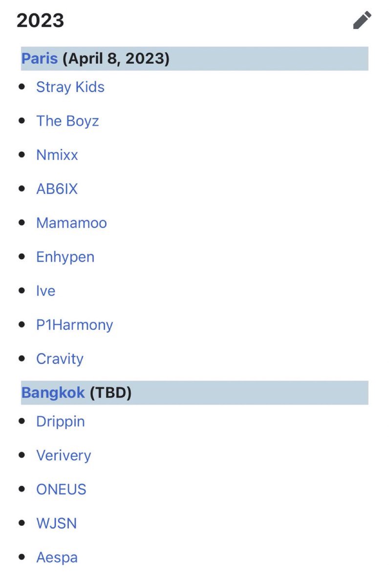 mewmoryy's tweet photo. เดี๋ยวๆ music bank world tour Bangkok drippin คืออะไร😱😱😱 จะมาหรอ 

(ปล.อันนี้ไลน์อัพยังไม่ออกนะ ยังไม่ได้บอกด้วยว่ามีที่ไทยมั้ย แต่ปารีสไลน์อัพตามนั้นเลย) https://t.co/y4iQgJqBKA