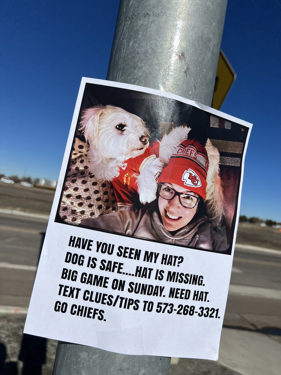 PerfectParker4's tweet photo. Operation Pat Hat Recovery is afoot buds!! #determined #chiefsnation #dogsoftwitter #chiefs #denverdogs https://t.co/IAD1MEcCNt