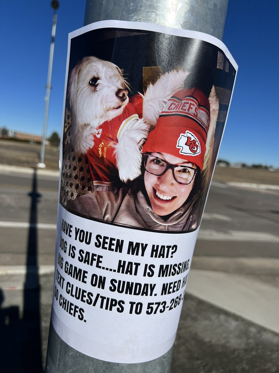 PerfectParker4's tweet photo. Operation Pat Hat Recovery is afoot buds!! #determined #chiefsnation #dogsoftwitter #chiefs #denverdogs https://t.co/IAD1MEcCNt