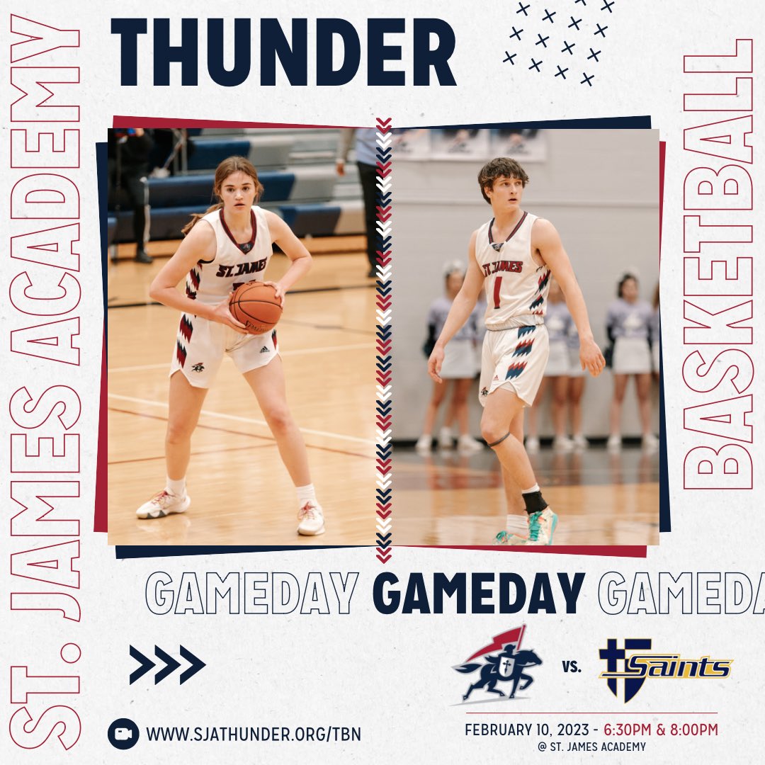 GAMEDAY⚡️🏀

#GoThunder x <a href="/sjagirlsbball/">Thunder Girls Basketball</a> x <a href="/sjamensbball/">SJA Basketball</a>