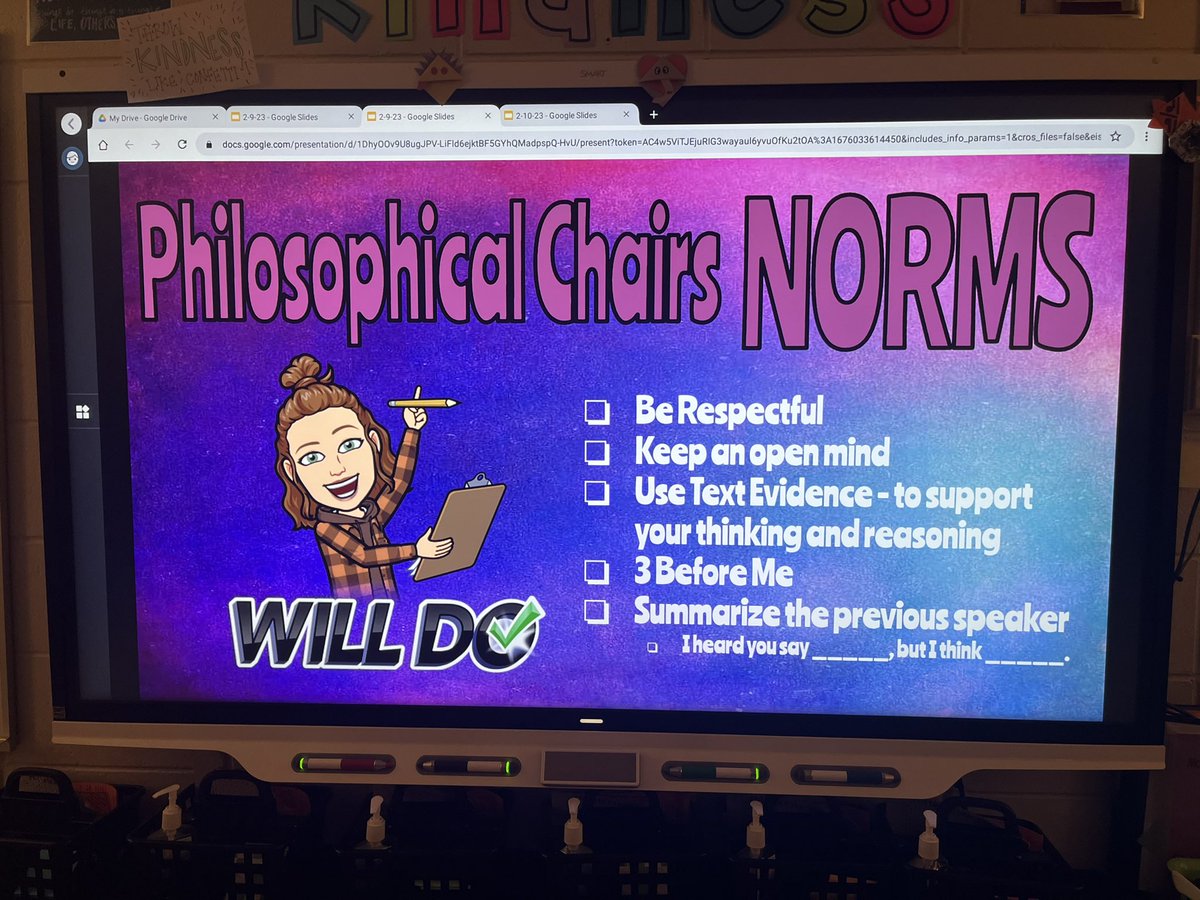 Students participated in an #AVID Classic Philosophical Chairs to debate #shouldkidshavedebitcards #theMESway #AVIDatMESI