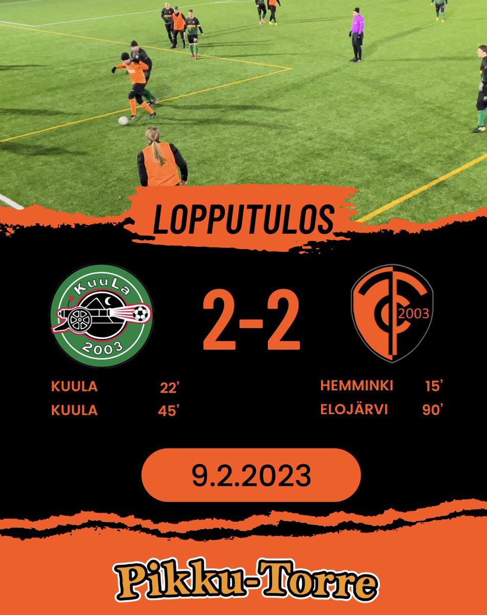 TorreCalcio's tweet photo. Eilen tasattiin pisteet! #preseason #Torrecalcio2 #Kutonenlänsi https://t.co/CAK9Fgefuf