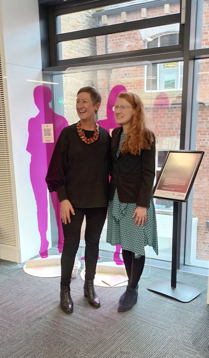 CMBClibraries's tweet photo. So lucky to have Jo Taylor, creator of Metupuk, and MP Holly Lynch at the launch of the Darker Side of Pink exhibition at Halifax Central Library and Archives today #metupuk https://t.co/8wKkWHZKdR