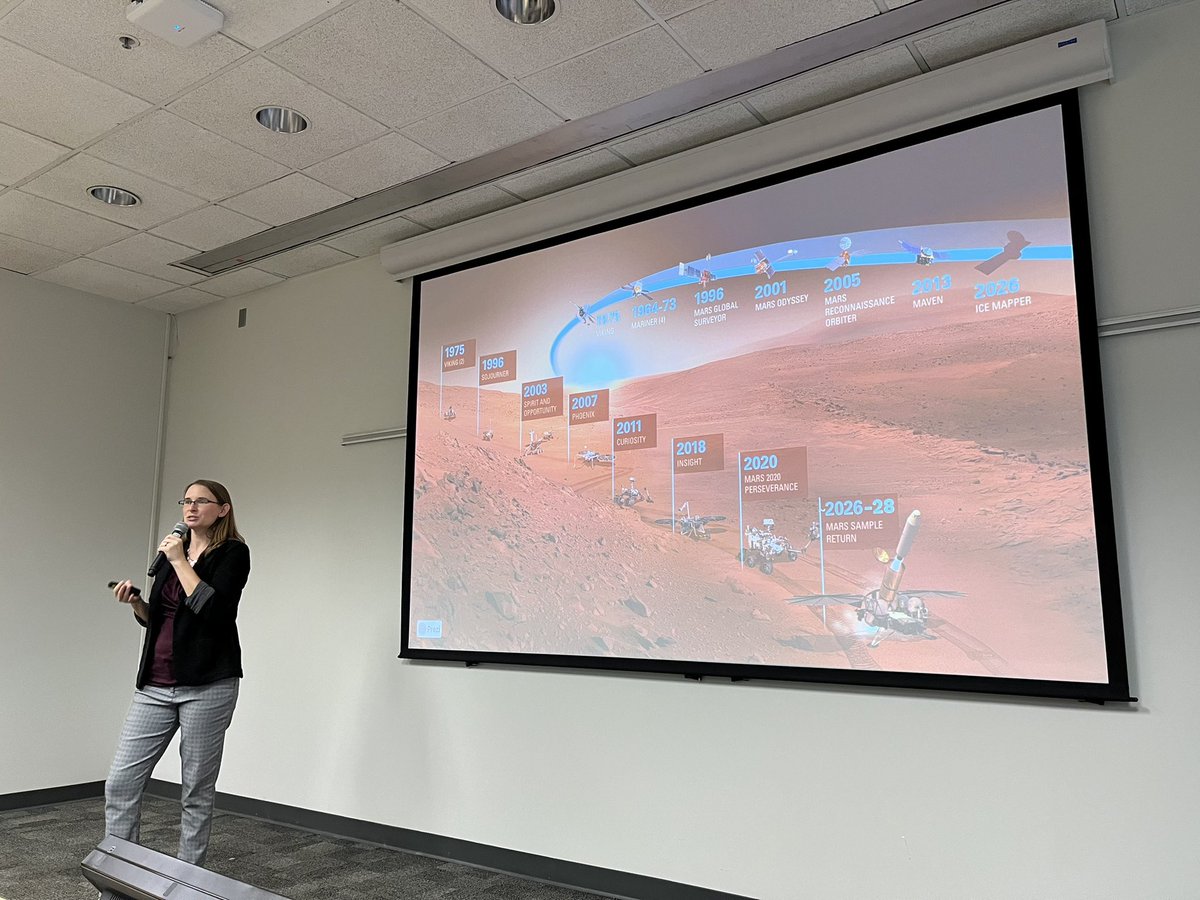 Dr. Amy Williams is joining us from the University of Florida to give today’s first keynote: “The Curiosity to Explore and the Perseverance to Rover: A Decade of Mars Discoveries”! #explorigins23
