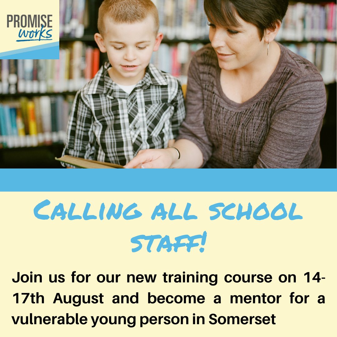 Promiseworks's tweet photo. Calling all school staff! Are you school staff looking to use your skills in the voluntary sector? Come and train with us this summer. For the first time, we are holding a summer holiday training course from the 14th-17th August. Find out more or apply at https://t.co/KYVQ3fcoSB https://t.co/Uqp5moPicW