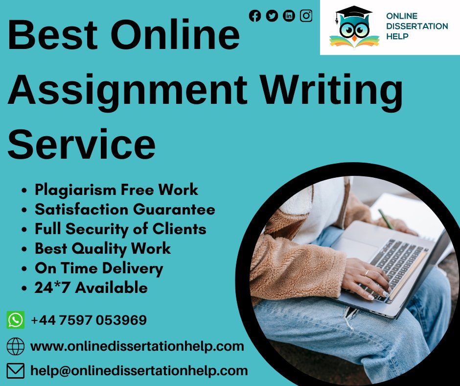 Dissertation003's tweet image. Be confident! Because you choose our Online Assignment Writing Services.
Order Your Task Now!
#onlineassignment #onlineassignmentwritinghelp #onlineexamassignmenthelp #assignmentwritinghelp #wrintingassignmenthelp #assignmenthelp #writinghelp #onlinedissertationhel