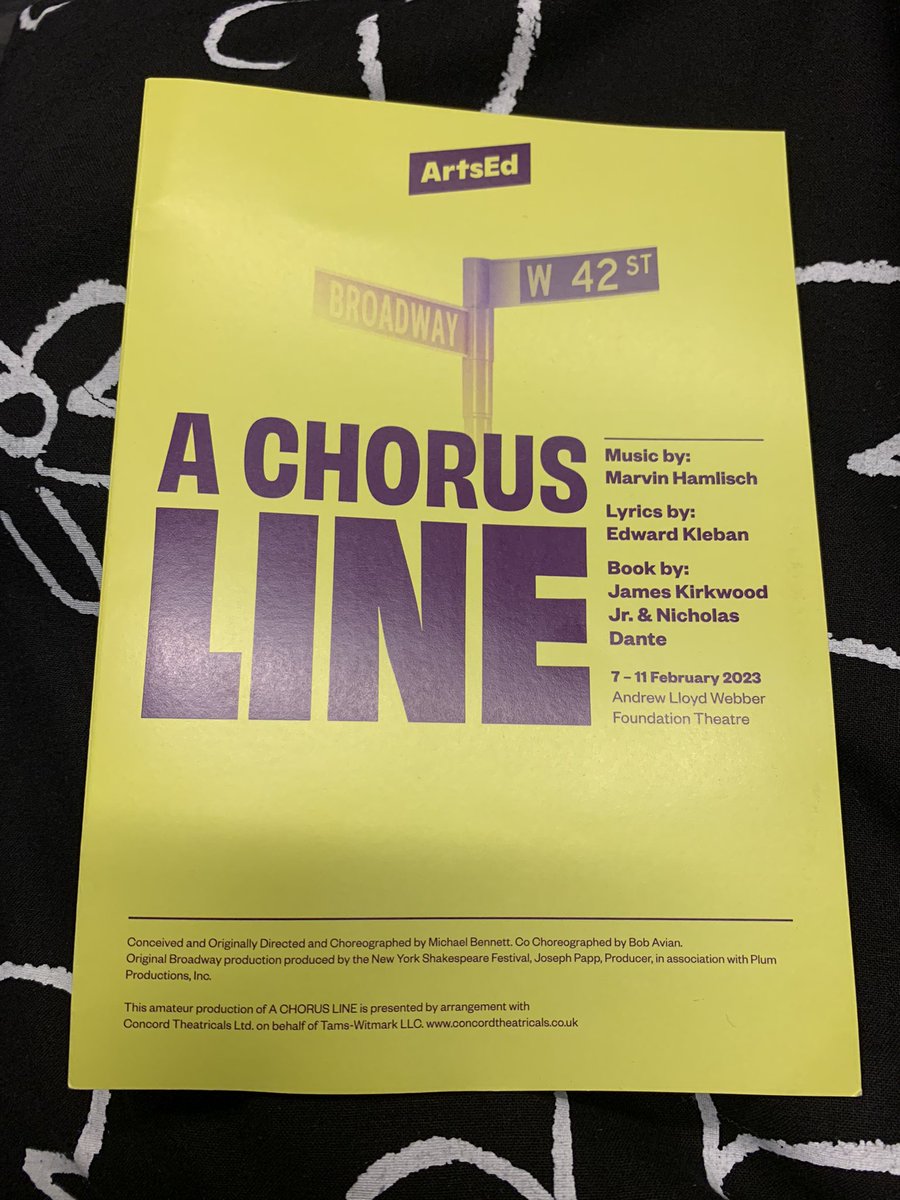 We had a brilliant afternoon today watching the amazing A Chorus Line at <a href="/ArtsEdLondon/">ArtsEd</a>. Massive well done to everyone involved 👏🏼🎩