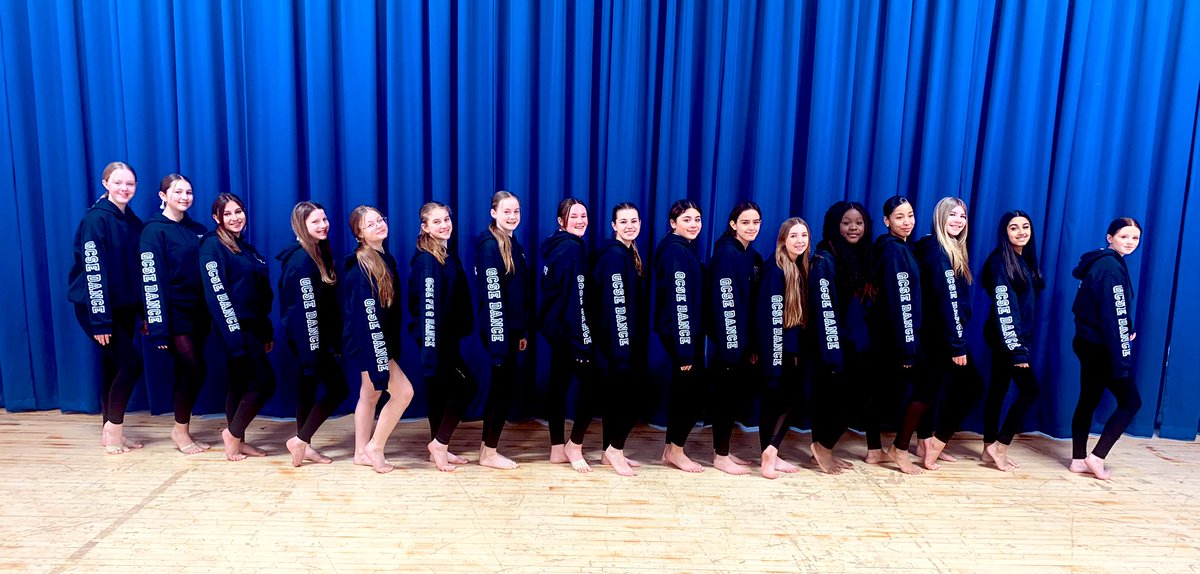 Year 9 GCSE dance students wearing their new dance hoodies <a href="/TGSDance2019/">TGS Dance</a>
