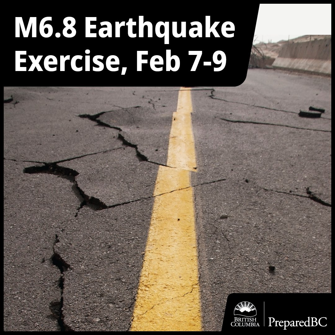 PreparedBC's tweet photo. Thanks to all our partners for participating in #ExerciseCoastalResponse! It was important work to strengthen #BC’s response in the event of a real earthquake: https://t.co/2xJyeZR7ig
Practice your own preparedness at home: https://t.co/FiA6sVQeWG https://t.co/sZ6f1qQohJ