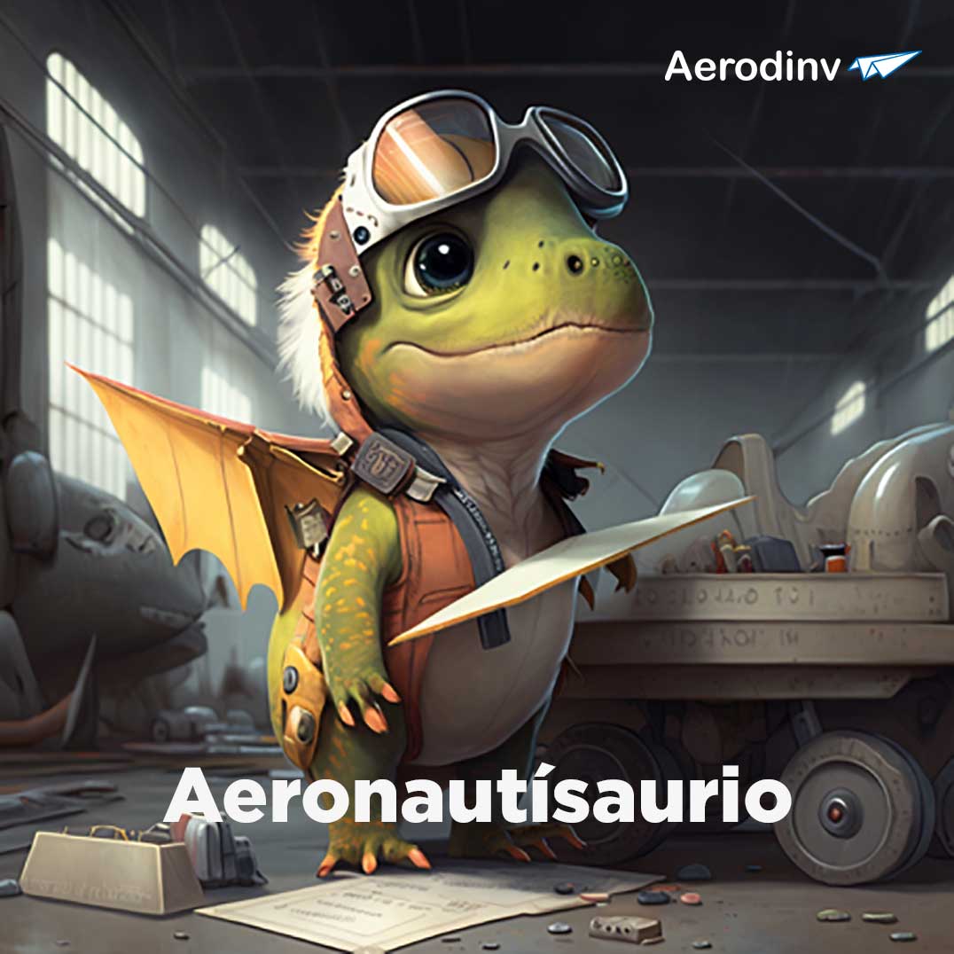 Aerodinv's tweet photo. El Aeronautísaurio, hecho con IA. #Aeronautisaurio https://t.co/powXKWk8Dh