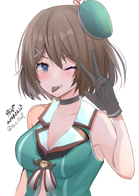 #艦これ版深夜の真剣お絵描き60分一本勝負#艦これ版真剣お絵描き60分一本勝負_20230210 