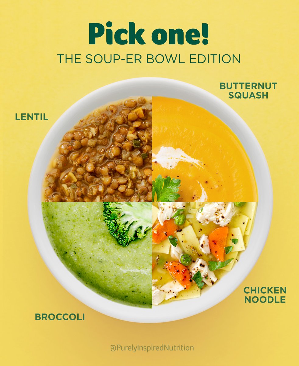 It's Soup-er Bowl Sunday! 🏈🥣

Q: What do sport fans eat from?

🏆: A soup-er bowl!

#dadjoke #superbowlsunday #dadjokes #gotjokes #purelyinspired #humor #dadhumor #lentil #butternutsquash #broccoli #chickennoodle #soup #favoritesoup #biggame