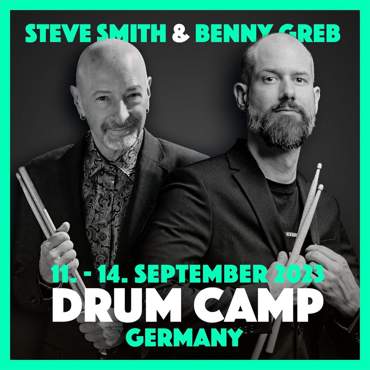 Steve Smith (@stevesmithdrums) on Twitter photo Steve joins the amazing <a href="/bennygreb/">Benny Greb</a> for the Steve Smith & Benny Greb Drum Camp: September 11-14, 2023, in Germany! Learn more and sign up TODAY! bennygreb.de/benny-greb-ste… Steve joins the amazing <a href="/bennygreb/">Benny Greb</a> for the Steve Smith & Benny Greb Drum Camp: September 11-14, 2023, in Germany! Learn more and sign up TODAY! bennygreb.de/benny-greb-ste…