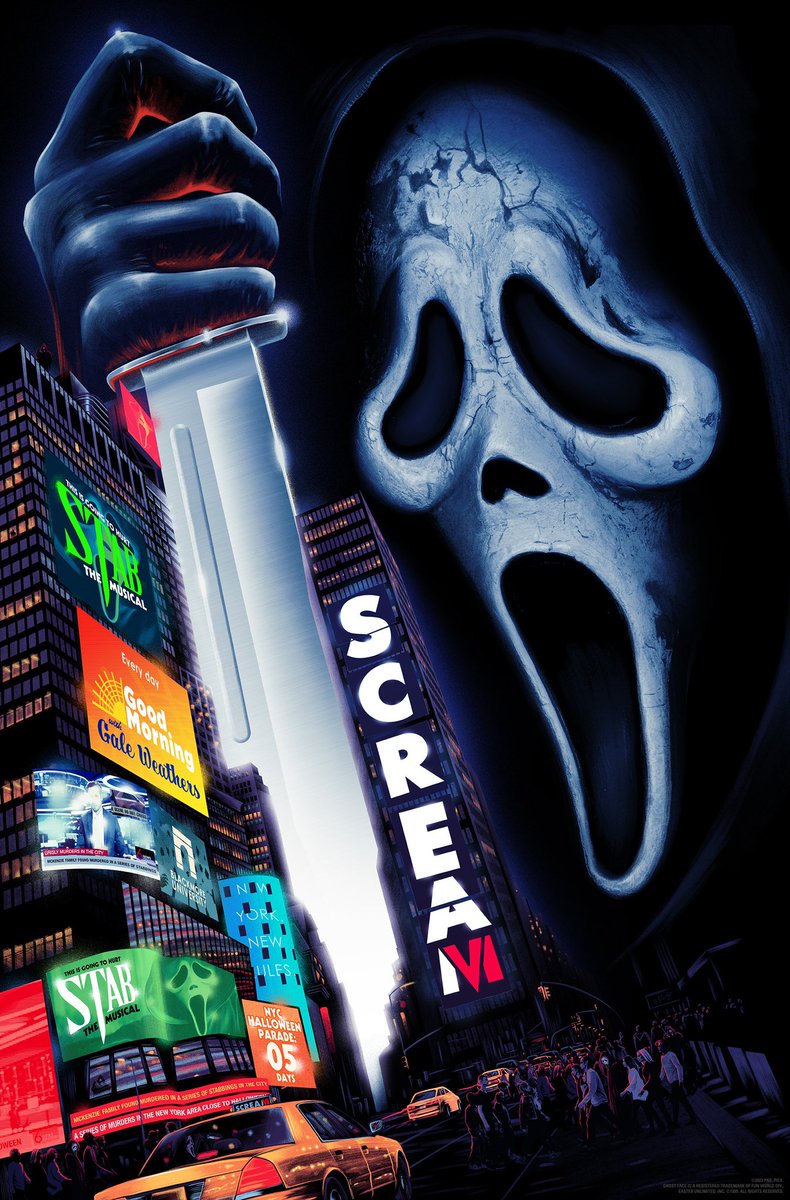 DiscussingFilm's tweet photo. New poster for ‘SCREAM VI’. https://t.co/1C8KMMqBRm